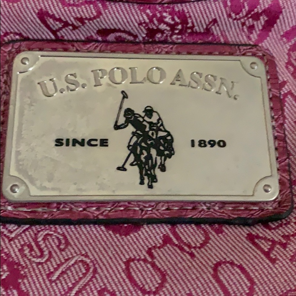 Polo pink shoulder bag
